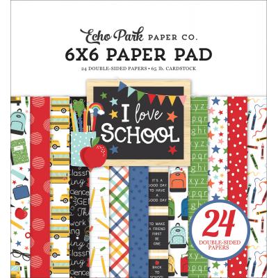 Echo Park I Love School Designpapier - Paper Pad